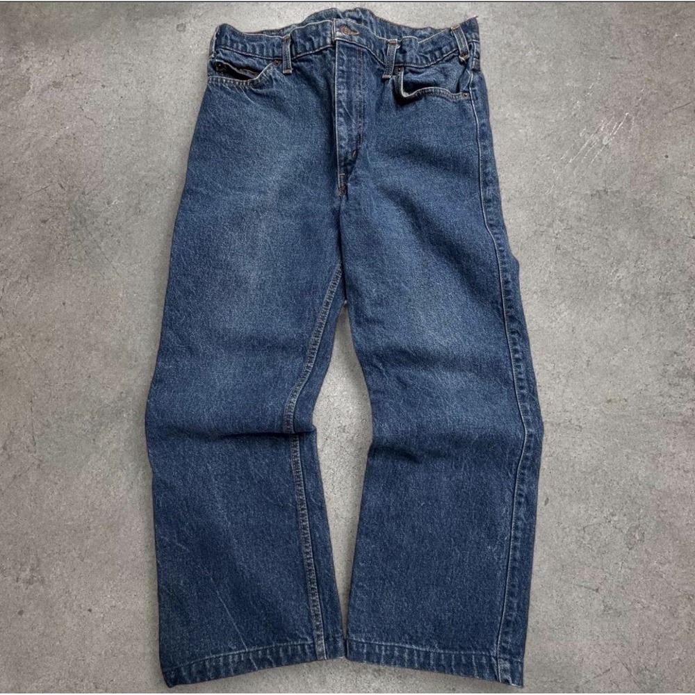 Vintage 1983 Levis 549 Bootcut Jeans 34x28.5 Made USA Leather Tab 80s